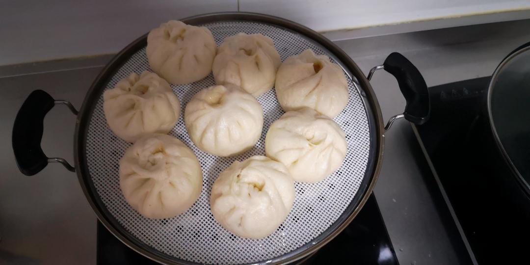猪肉圆白菜包子馅。