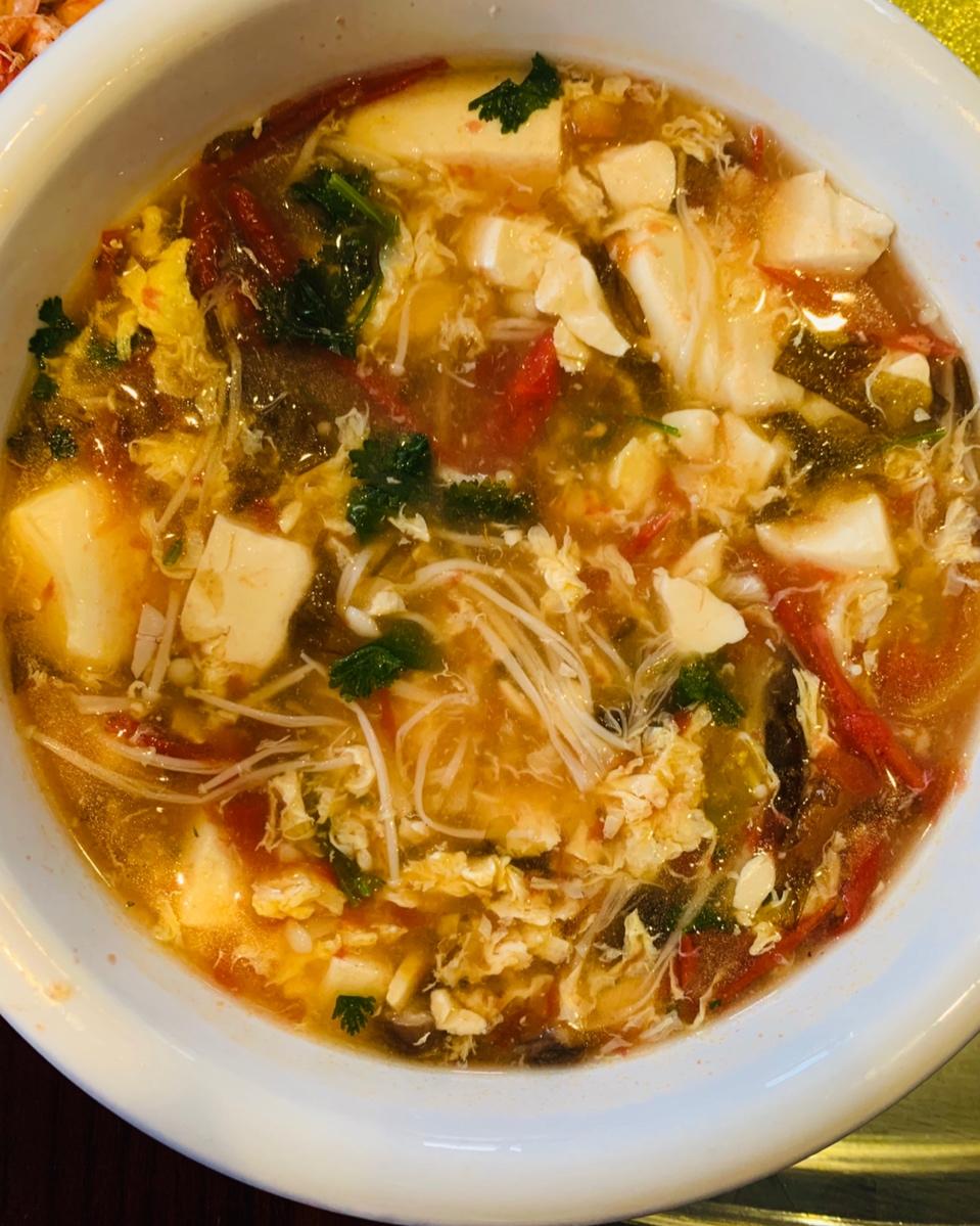 旺仔牛奶做的西红柿紫菜汤