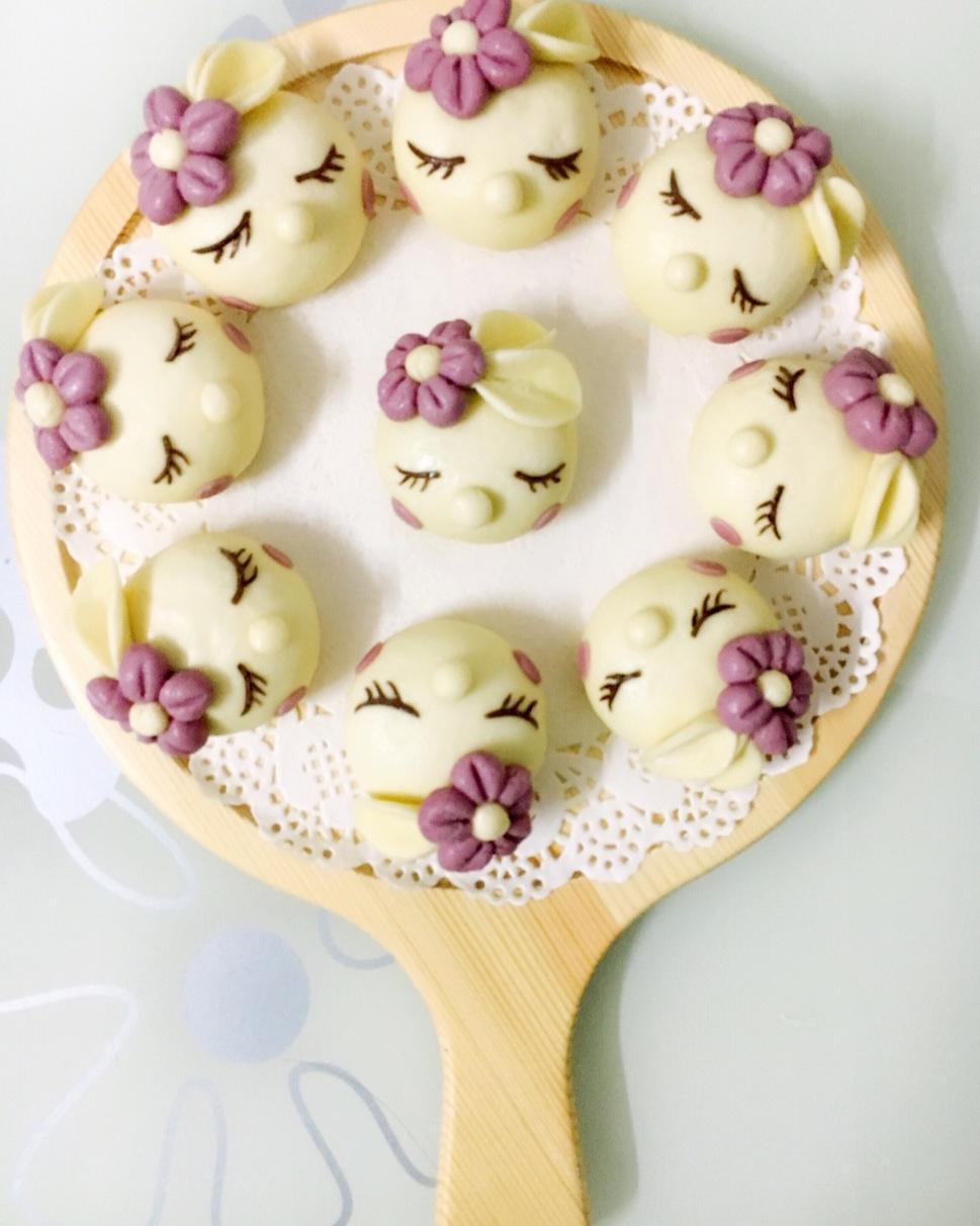 芯芯手工做的可爱的小兔包子——(2款)