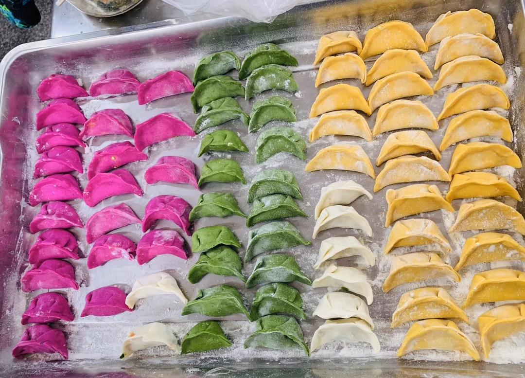 彩色饺子皮
