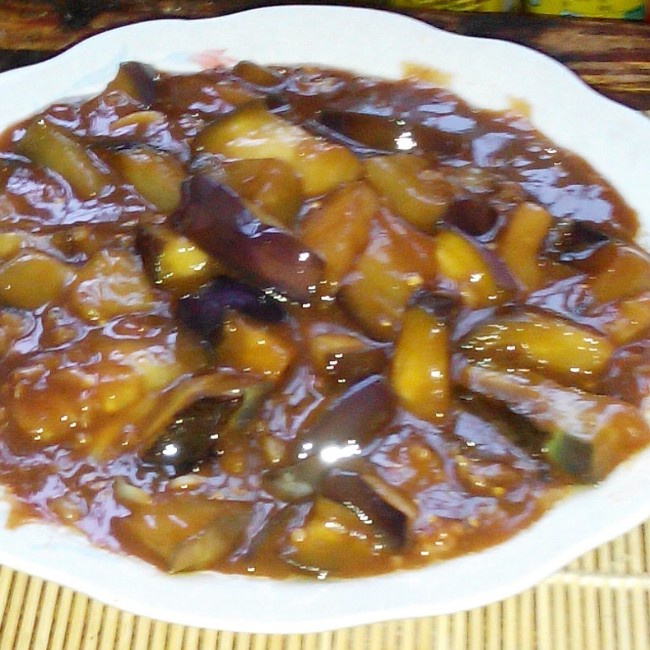 酱爆肉末茄子