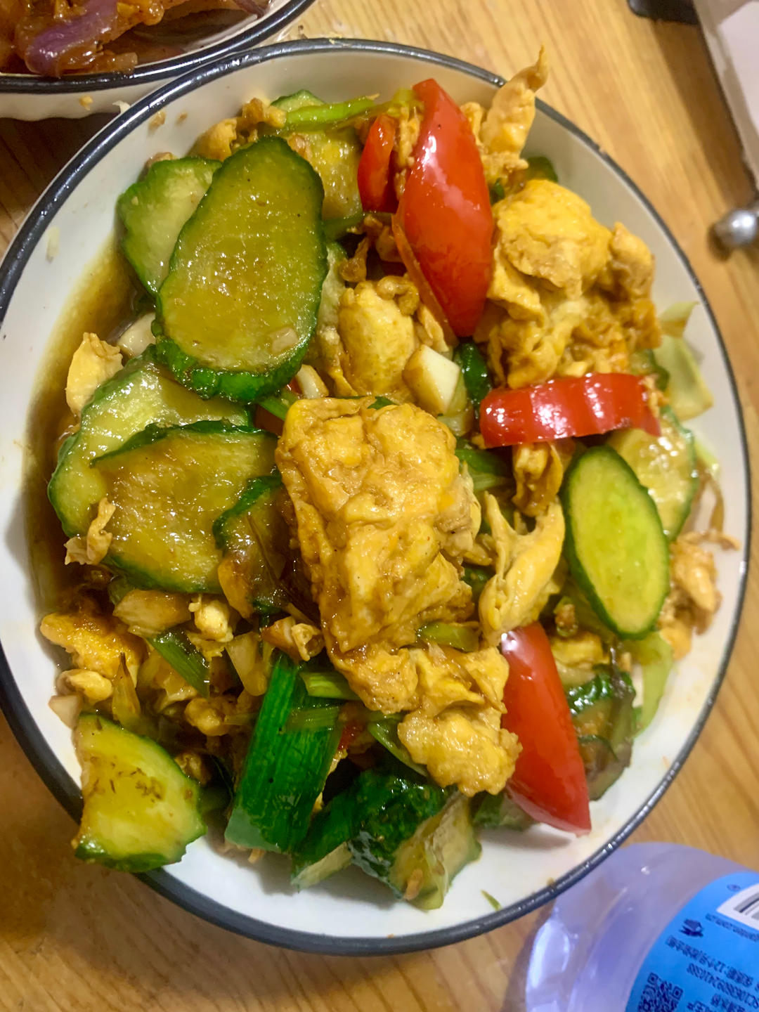 黄瓜炒鸡蛋 （青瓜炒鸡蛋）