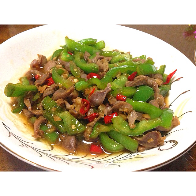 小米椒爆鸡胗