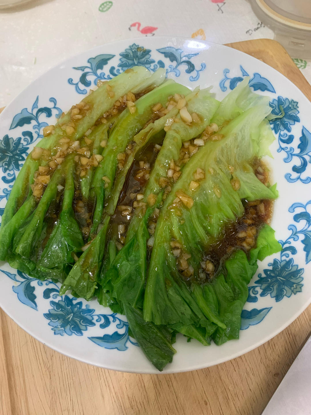 白灼生菜