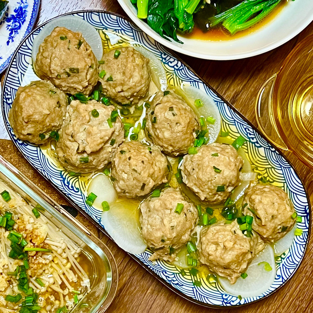 清蒸藕丁肉丸子