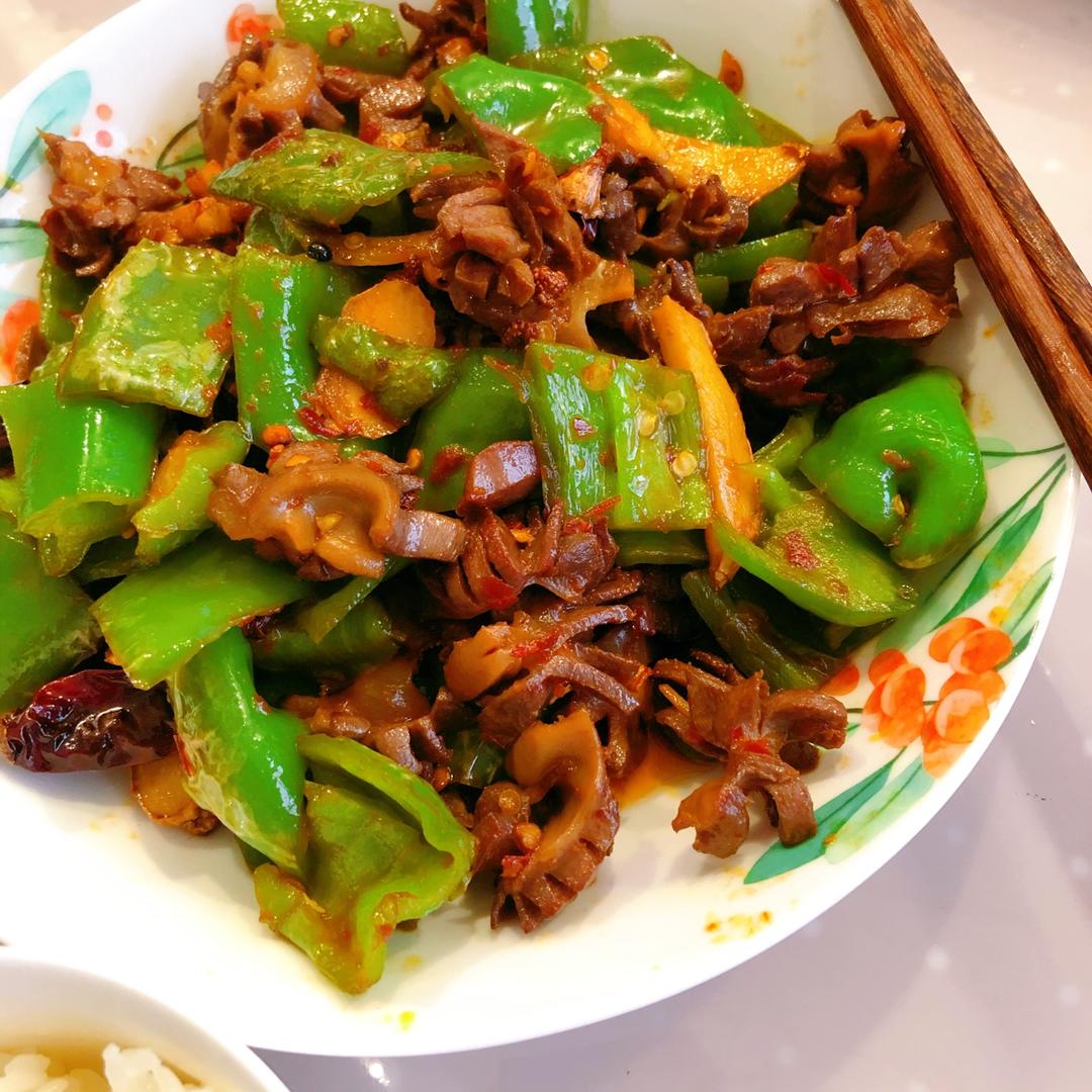青椒爆炒鸡胗