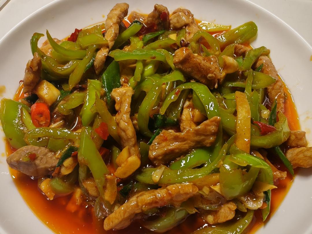 青椒炒肉丝
