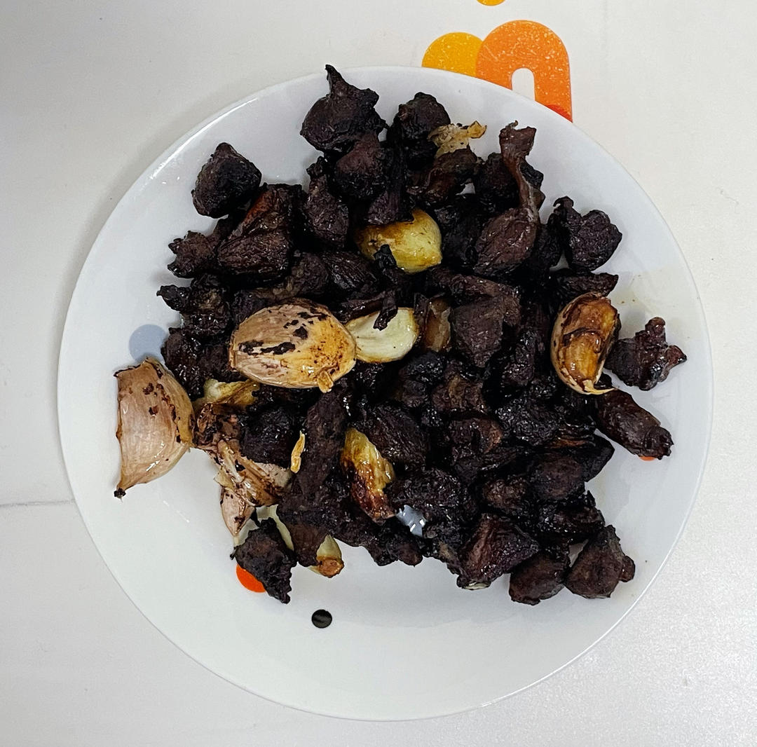 东北蒜炸护心肉（油边）