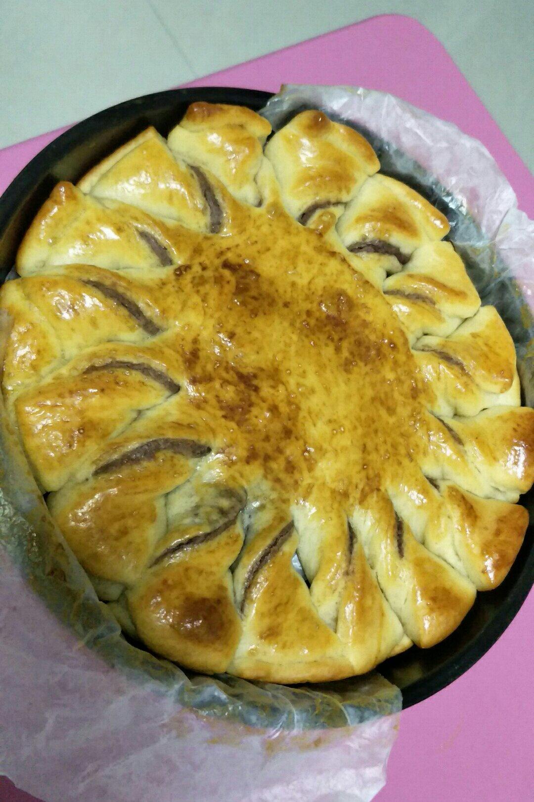 向日葵豆沙面包