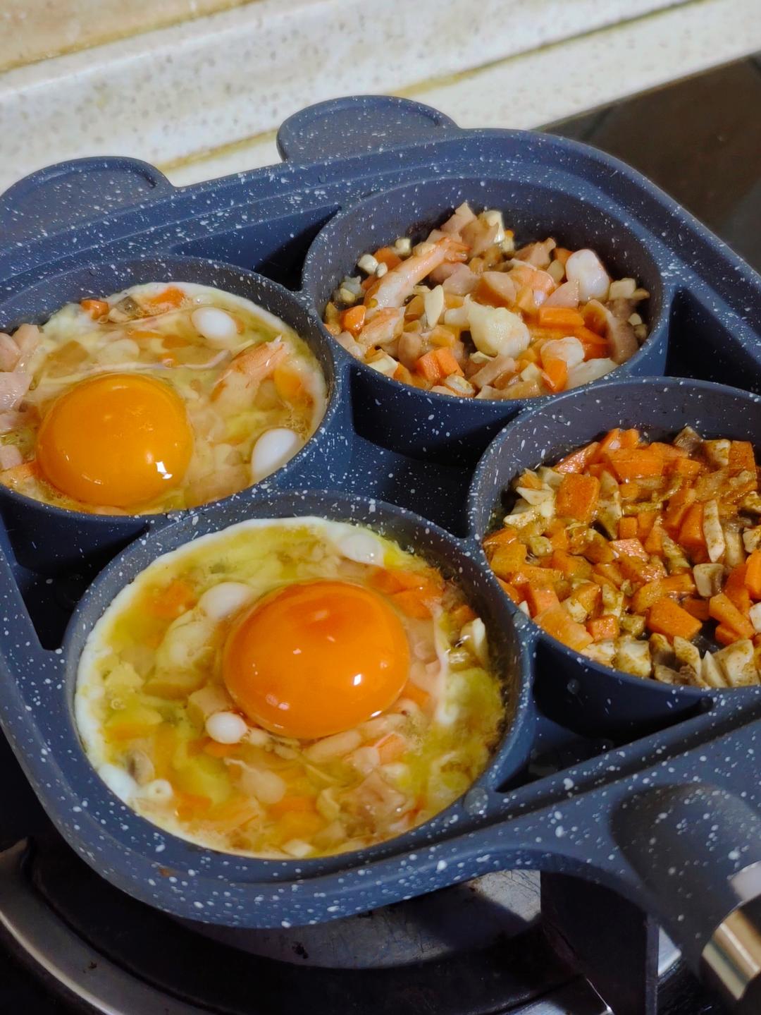 早餐霸王~沉甸甸鸡蛋汉堡