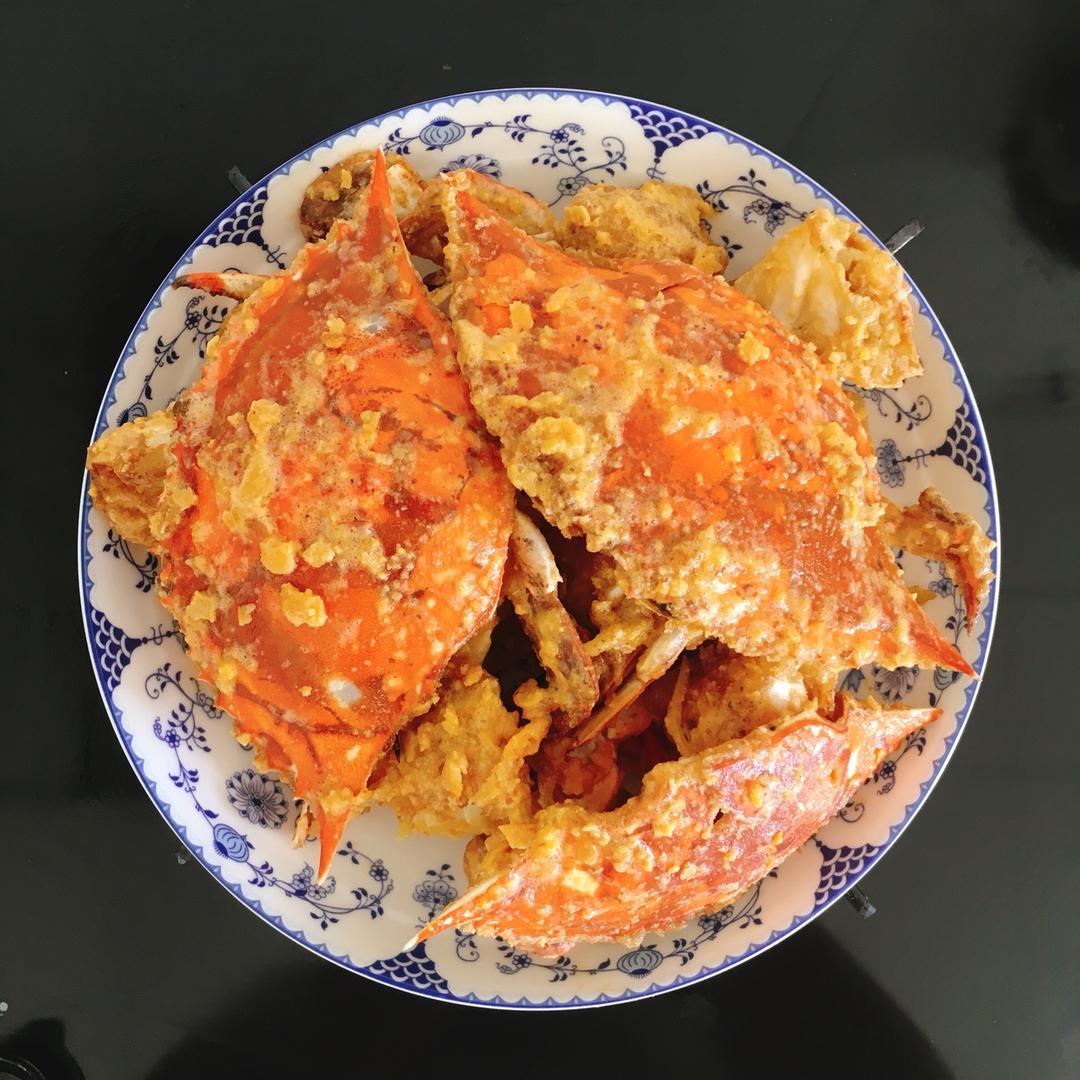 咸蛋黄焗蟹