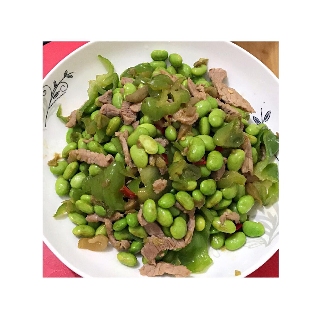 青豆炒肉