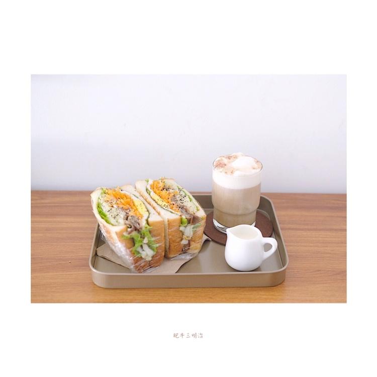 如何做超厚的沼三明治~详细tip！牛油果鸡蛋午餐肉三明治~