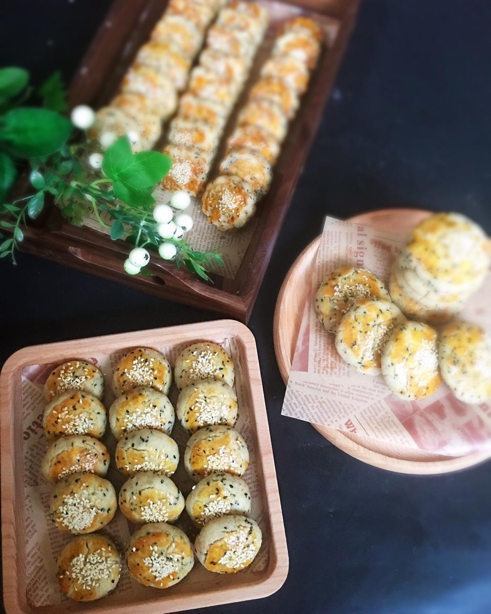 植物油核桃芝麻桃酥