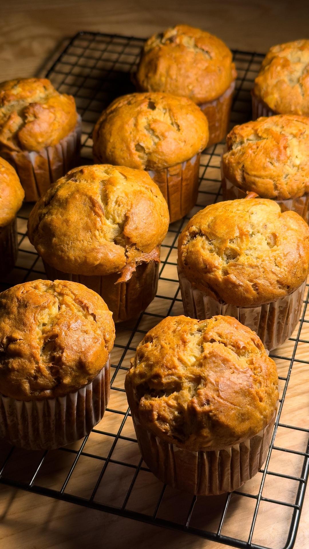 香蕉坚果玛芬蛋糕「Muffin」的做法