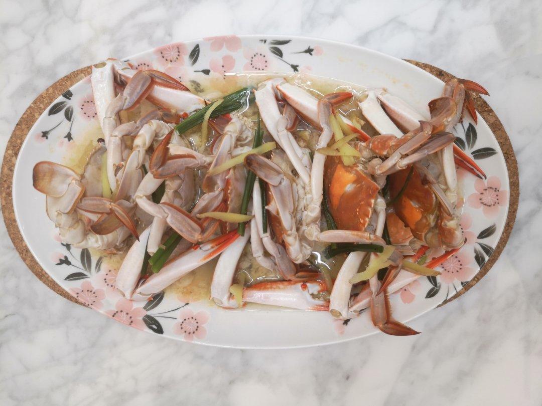 花雕蒸梭子蟹