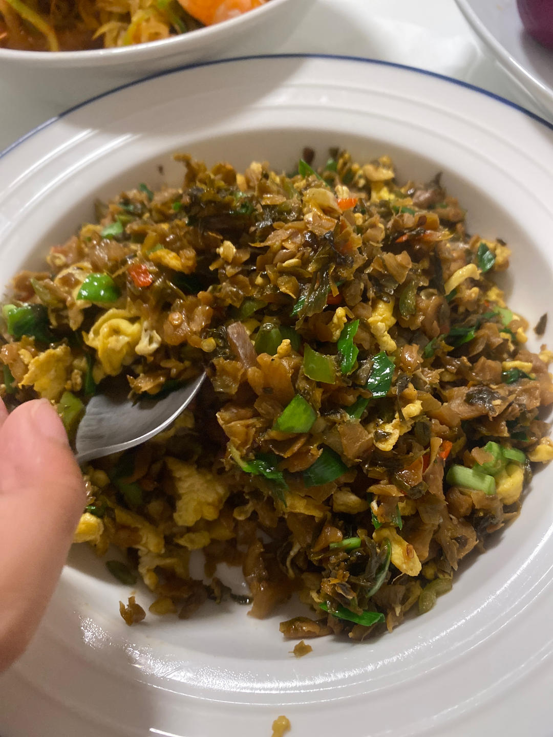 鸡蛋炒外婆菜(下饭菜)