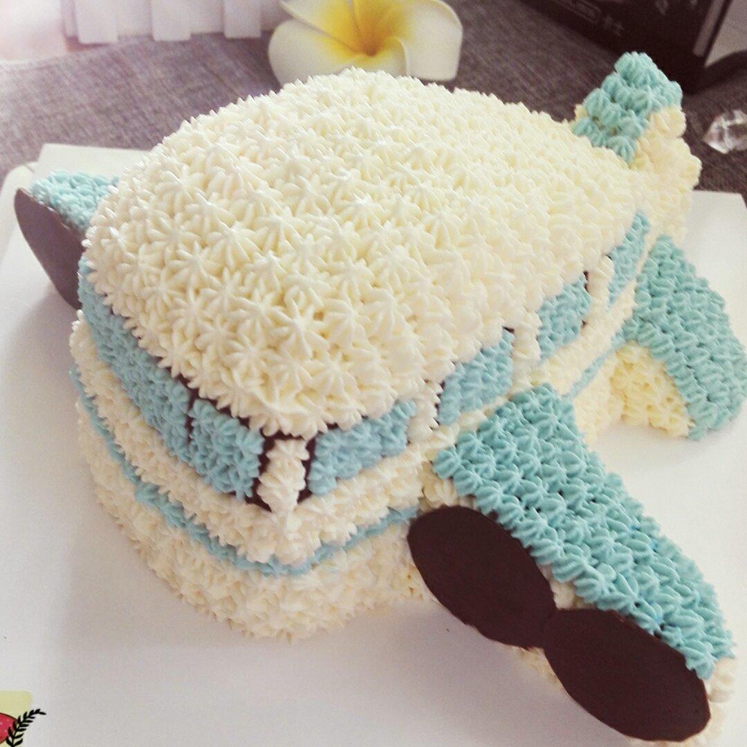 立体小飞机奶油蛋糕