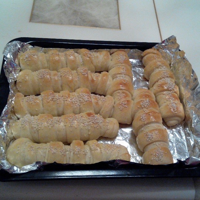 毛毛虫肉松面包