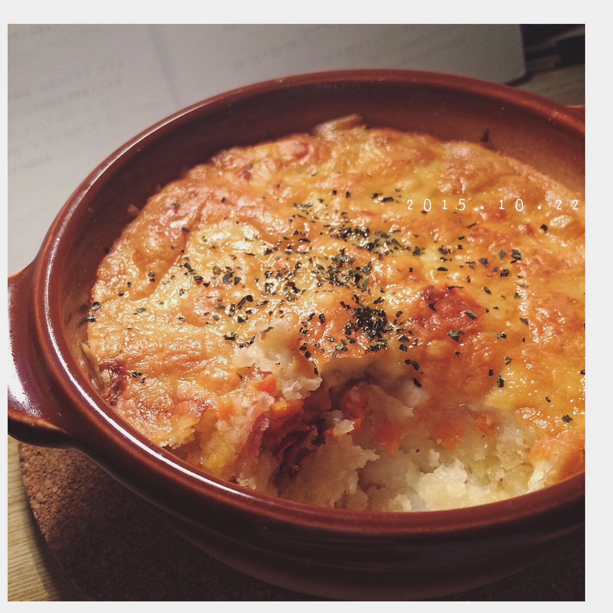 土豆火腿焗饭