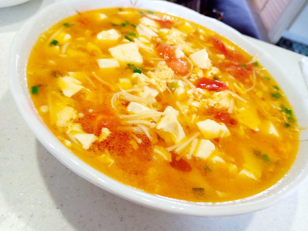 低卡高蛋白番茄豆腐汤