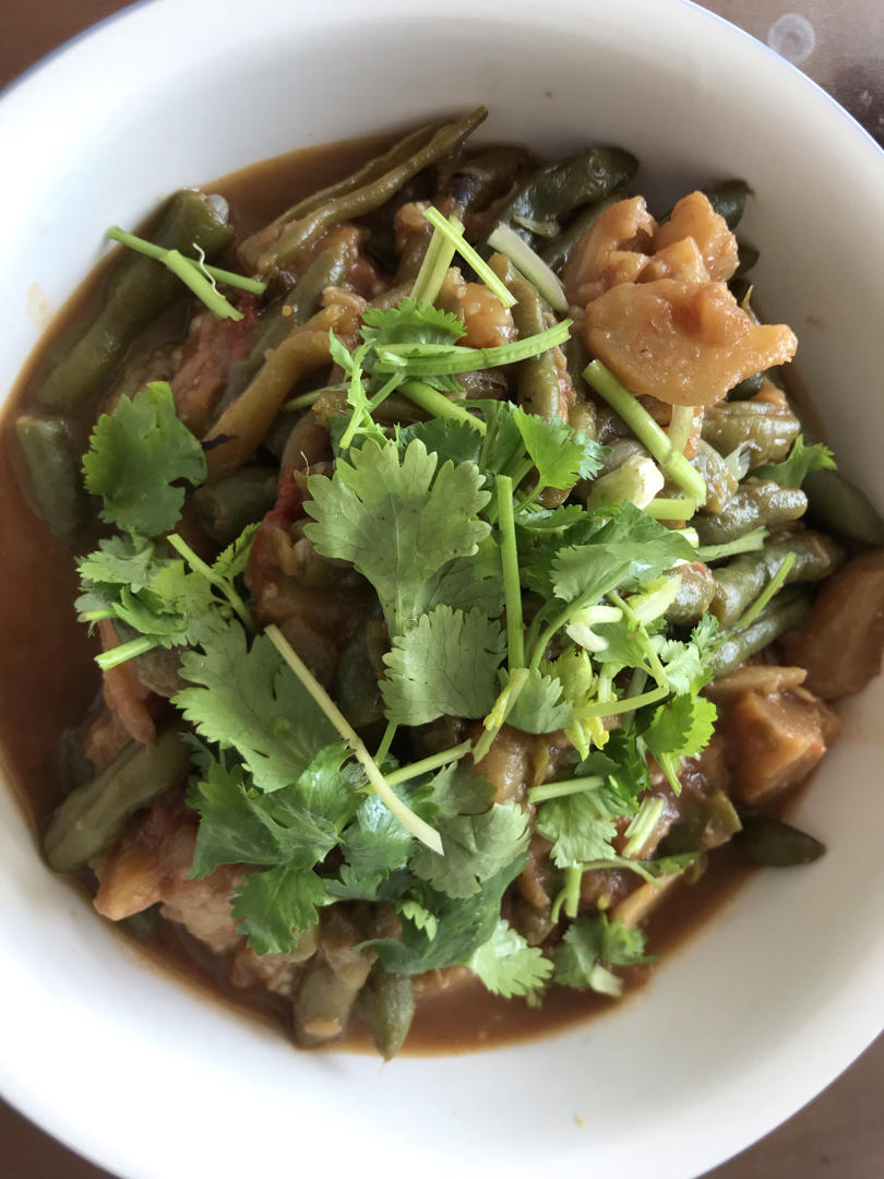 土豆豆角茄子炖肉