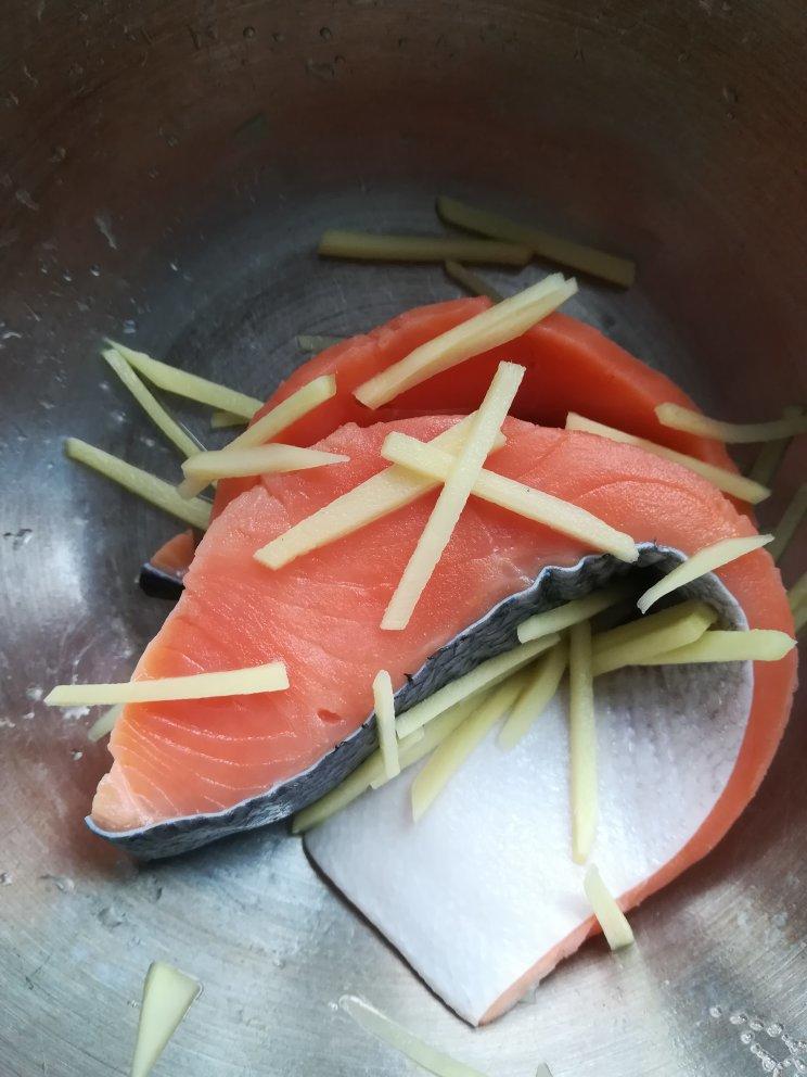 锡纸烤箱烤三文鱼