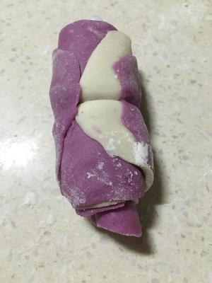 牛奶紫薯玫瑰花馒头的做法 步骤4