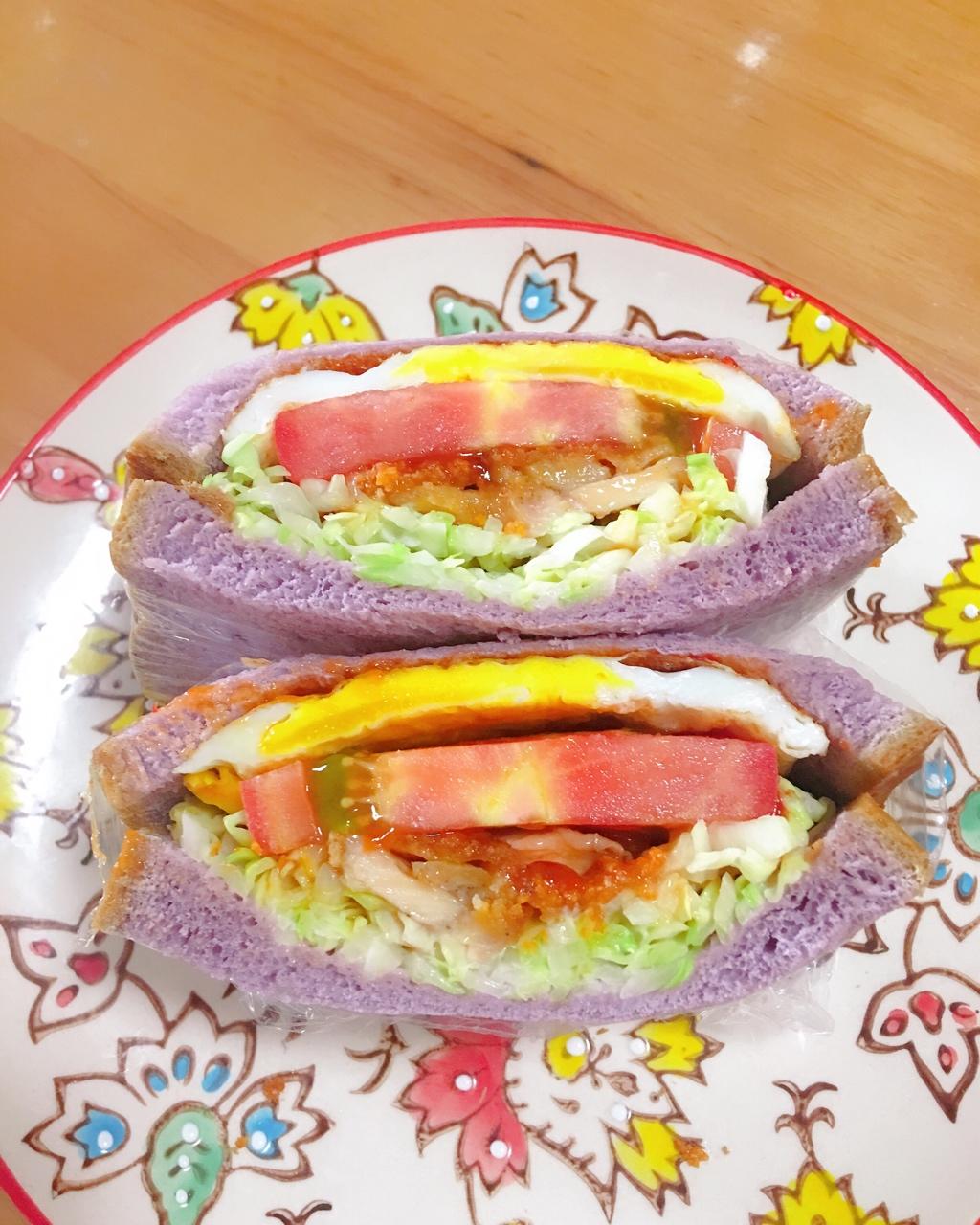 如何做超厚的沼三明治~详细tip！牛油果鸡蛋午餐肉三明治~