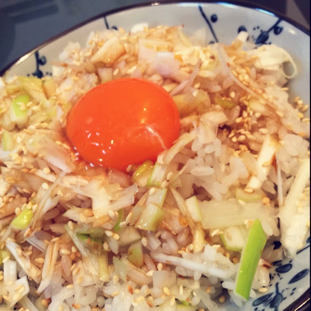 日式葱花蛋饭