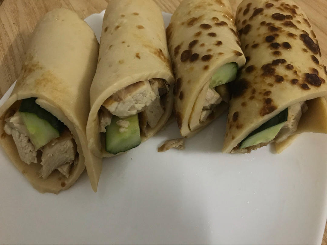 低卡营养•黑全麦薄饼/卷饼•免揉懒人饼