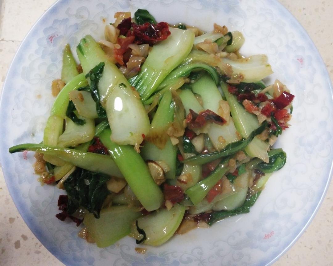 素炒油白菜的做法