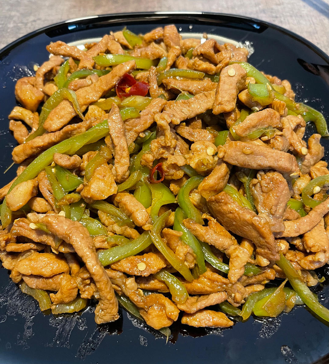 尖椒炒肉丝【下饭菜】