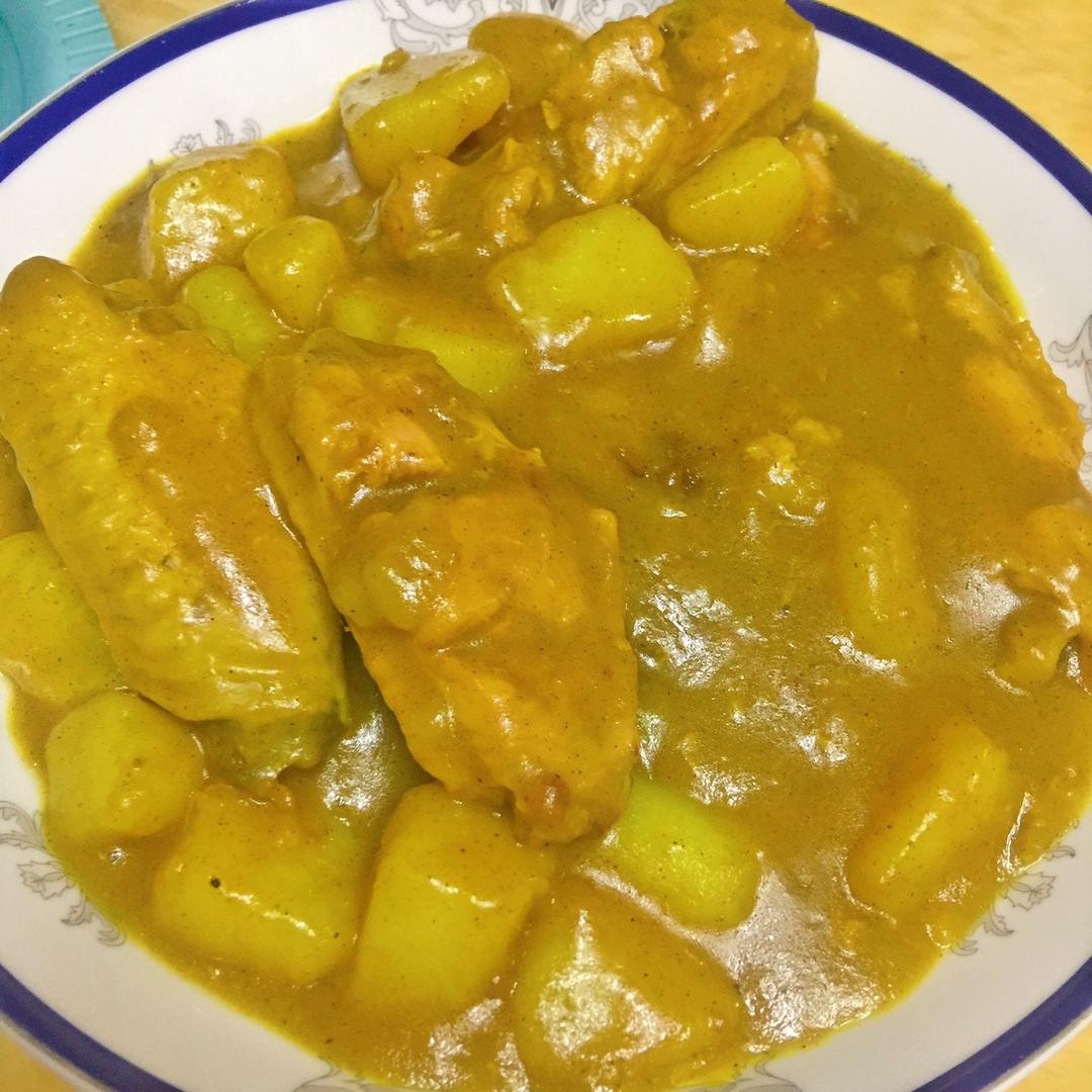 土豆咖喱鸡翅