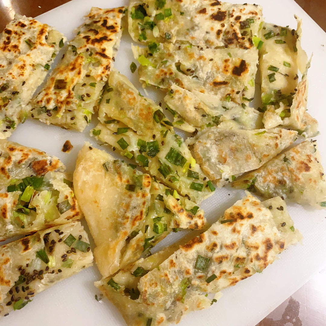 香酥芝麻葱油饼 外酥里软层次多 附细节视频详解
