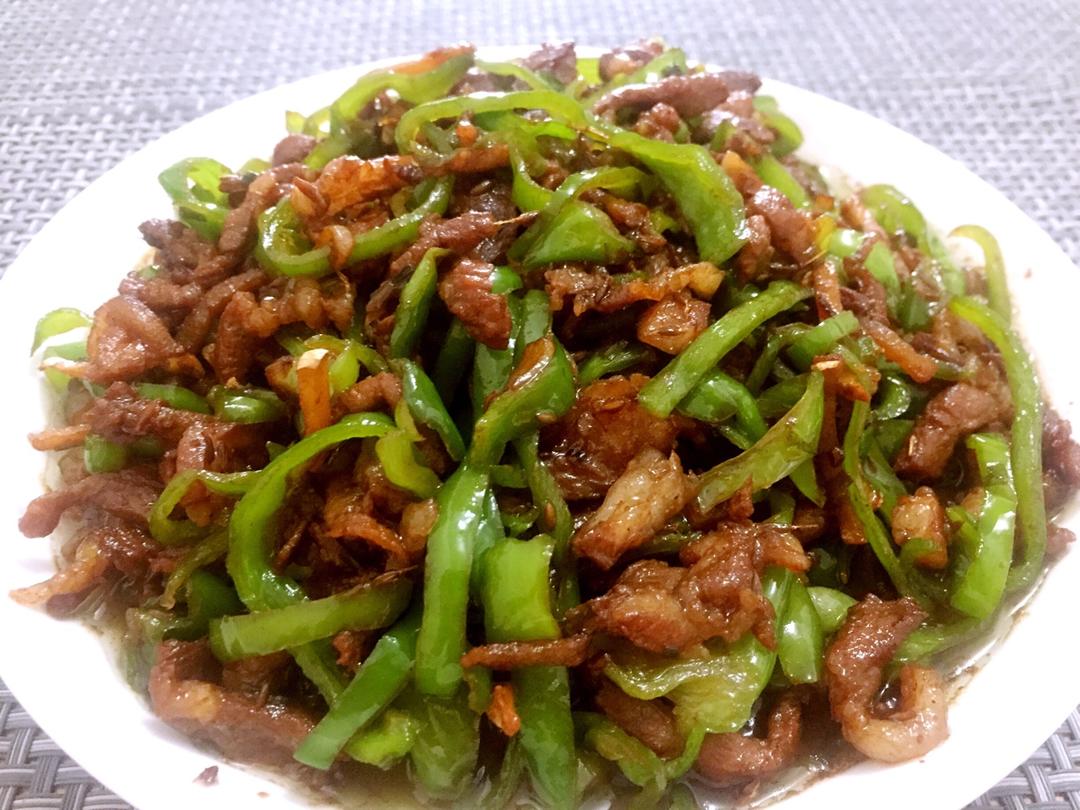 aprillucky做的孜然青椒炒肉