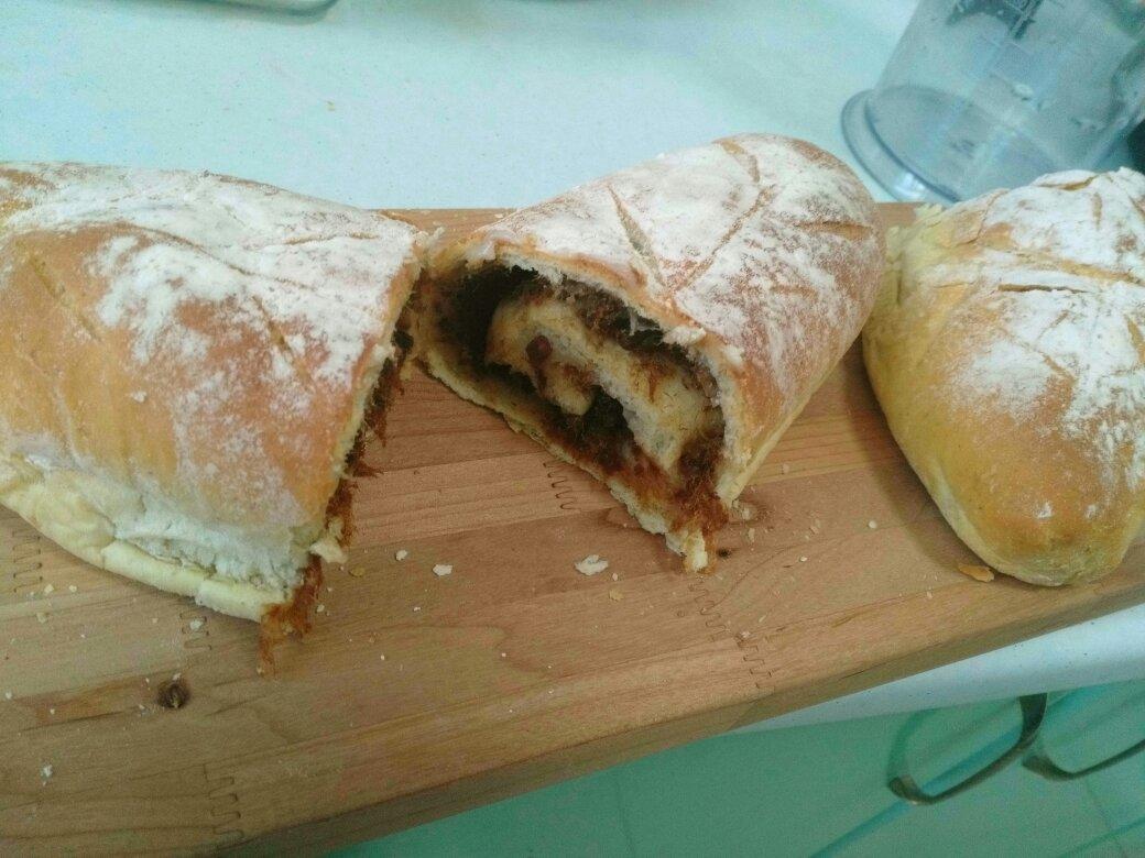 红豆/肉松麻薯软欧面包+石榴茶【曼食慢语】