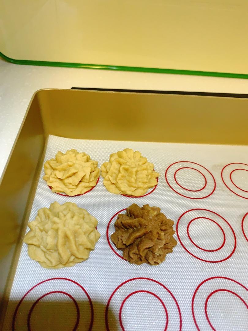 (珍妮曲奇+网红曲奇)咖啡小花配方/烘焙视频饼干篇2