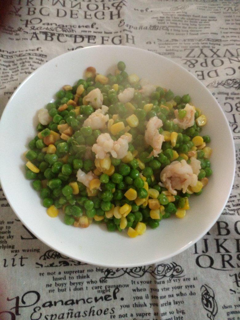 青豆玉米虾仁