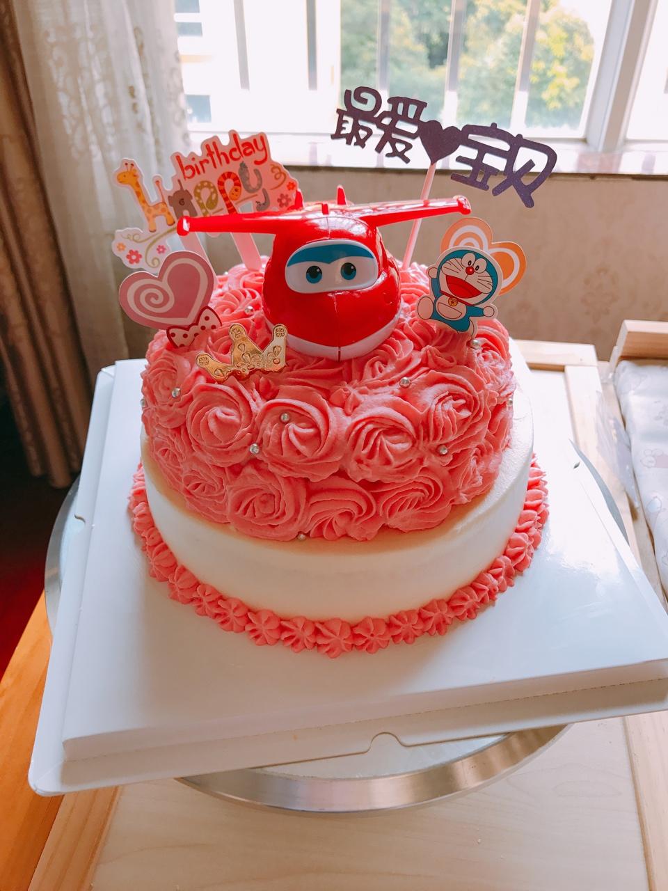 小珍5888做的超级飞侠乐迪蛋糕