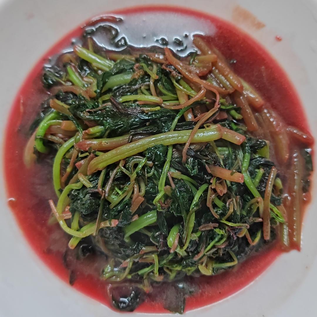 清炒红苋菜（简单菜也有窍门，一看就明白）