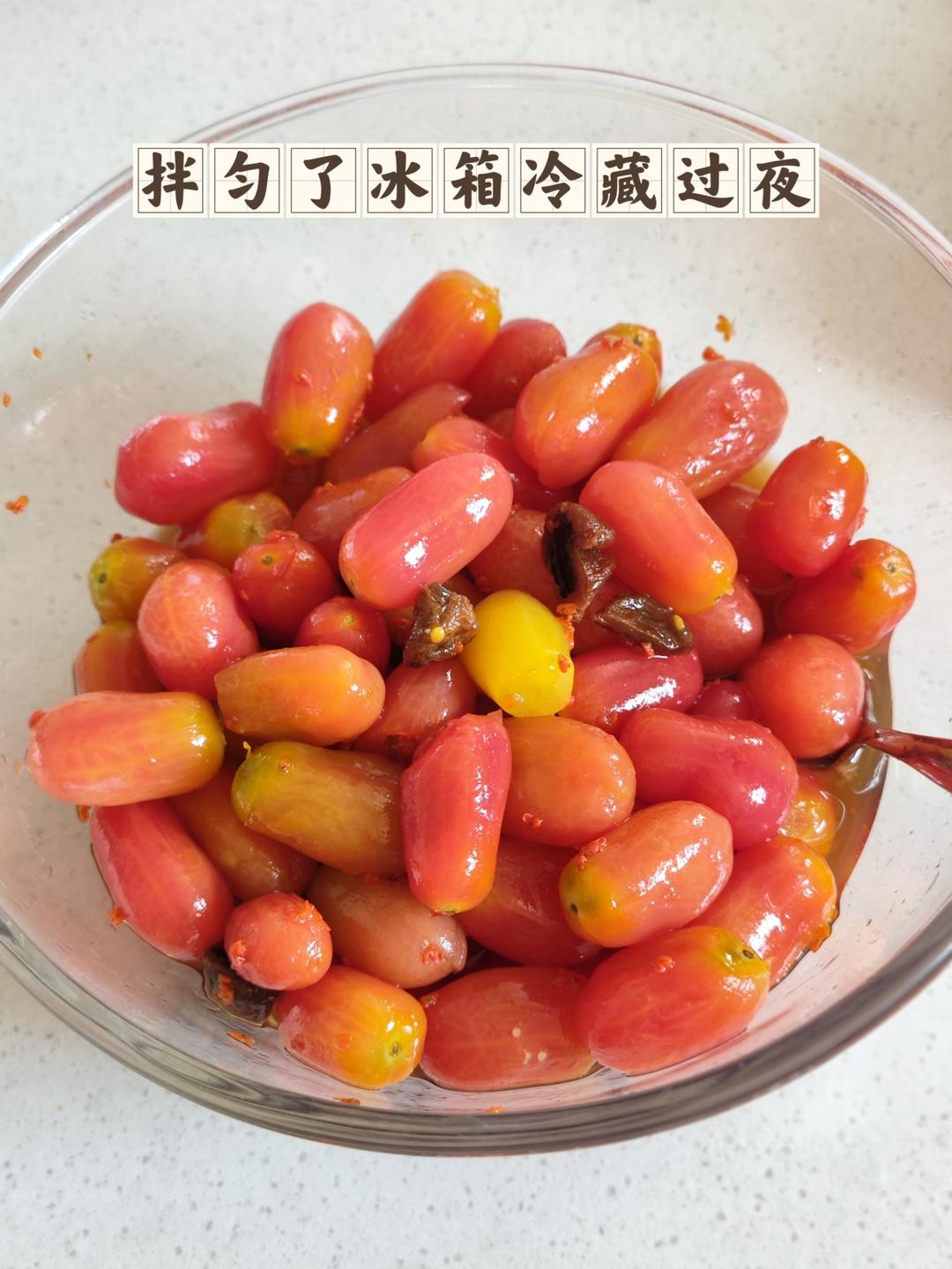 乌梅桂花蜂蜜番茄的做法 步骤6