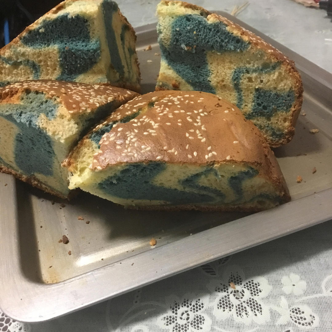 “老公”炫彩戚风蛋糕