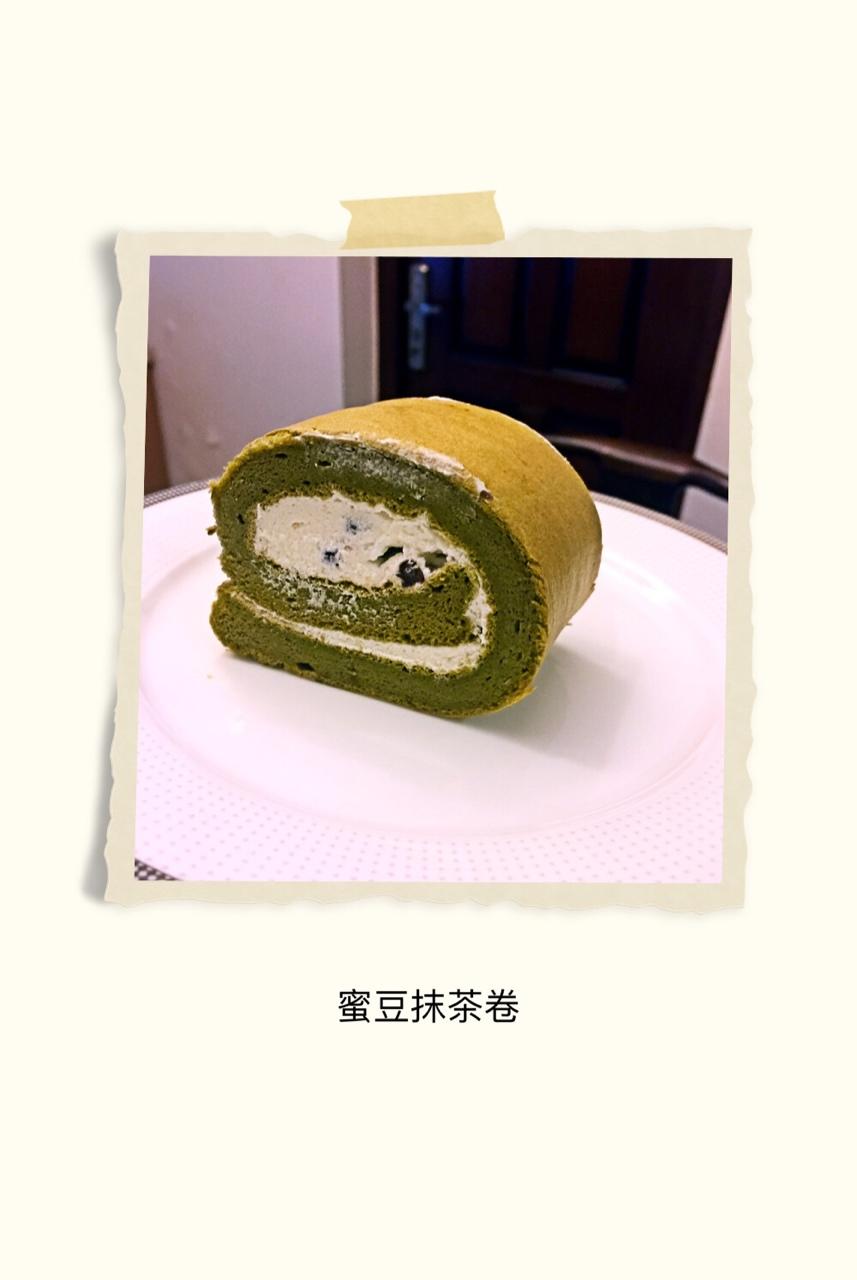 抹茶蜜豆蛋糕卷