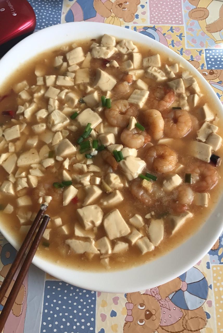 虾仁豆腐