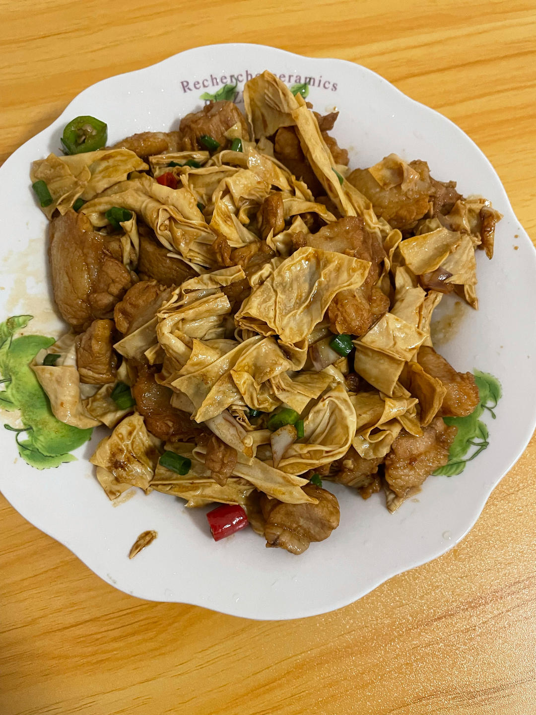腐竹炒肉