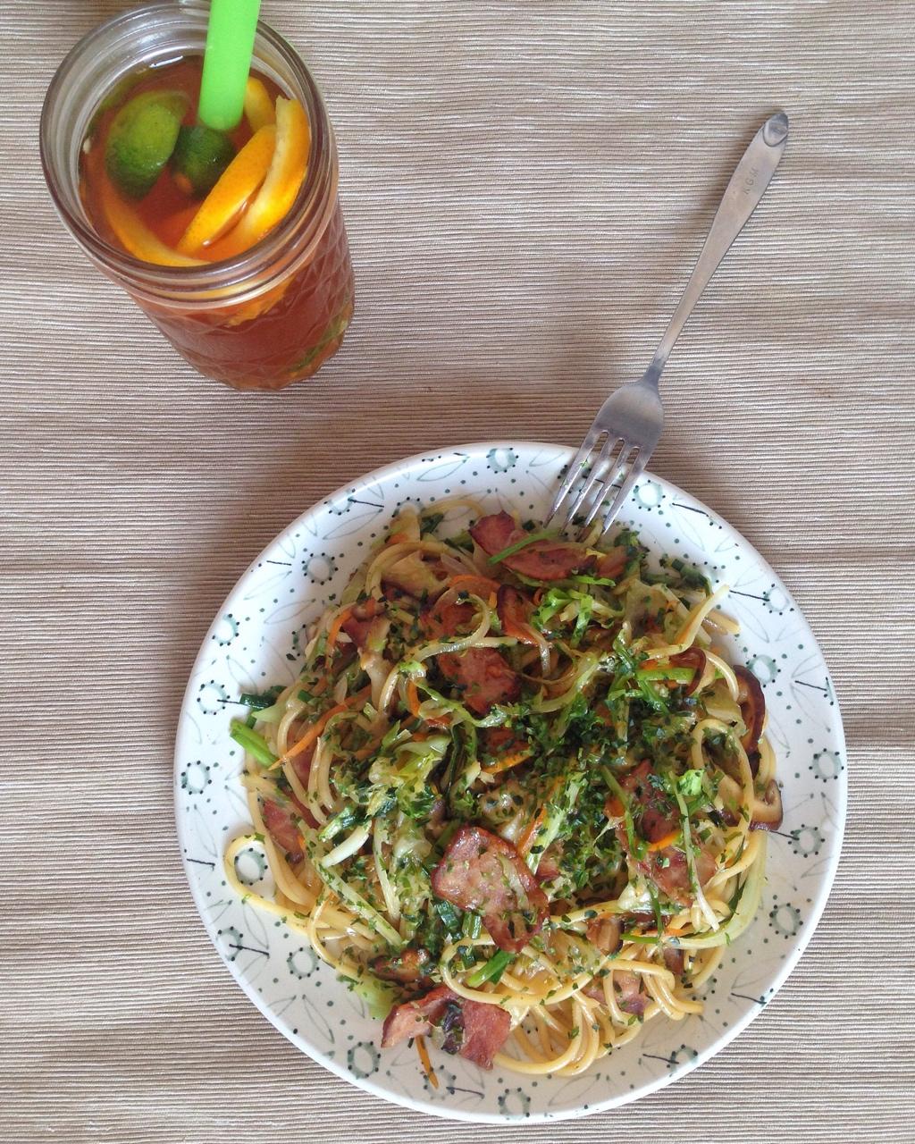 溏心蛋海苔酱油炒面【食材包操作说明】