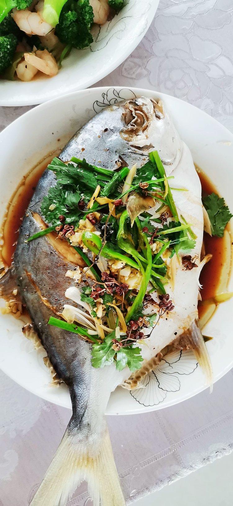 melissa27做的清蒸鲳鱼