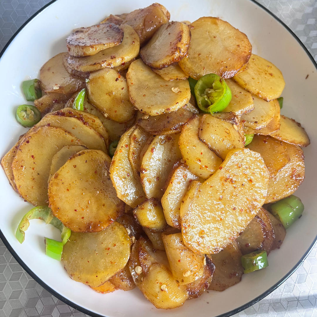 一定要做一次的孜然土豆片