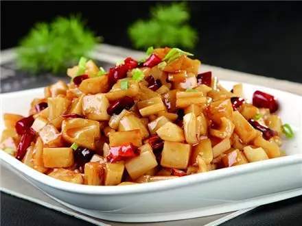 辣炒藕丁的做法